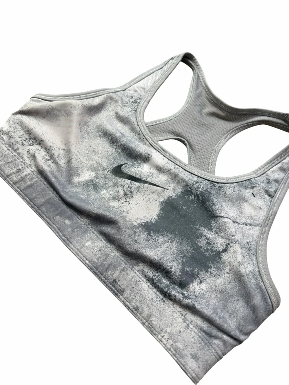 Nike Marble Gray and White Reversible Racerback Women’s Small Sports‎ Bra